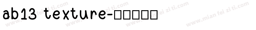 ab13 texture字体转换